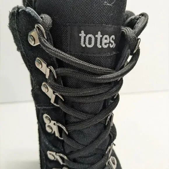 Totes Men's Black Boots size 9 totes brand - Picture 6 of 8